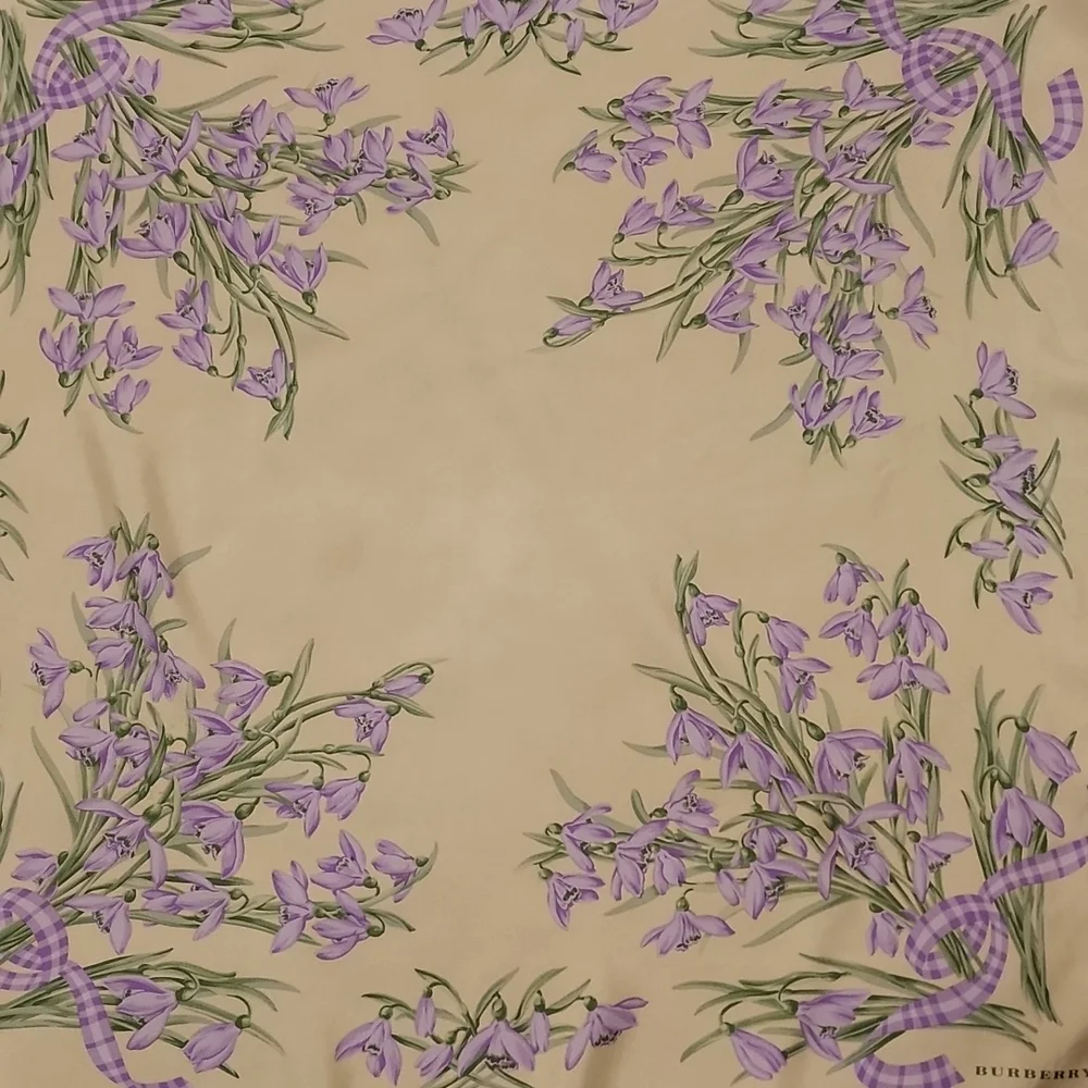 Burberry Silk Floral Square Scarf - Picture 7 of 13